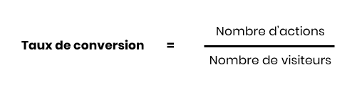 formule taux de conversion